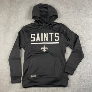 New Era NFL Men's Small Black New Orleans Saints Combine Training LS Hoodie